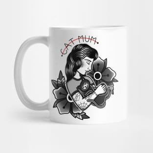 Tattooed ‘Cat Mum’ Mug